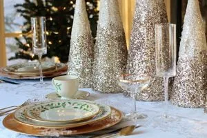 Kersttrend glitter goud