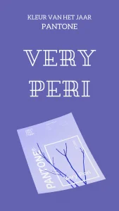 Very Peri kleur van het jaar Pantone
