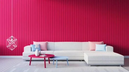 Pantone kleur van 2023: Viva Magenta sfeerfoto muur