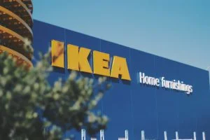 Ikea's logo.