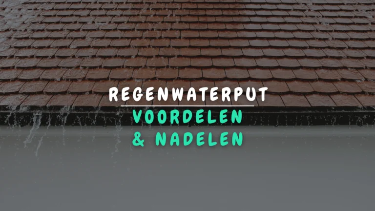 Banner Appartement - Voordelen en nadelen van regenwaterput