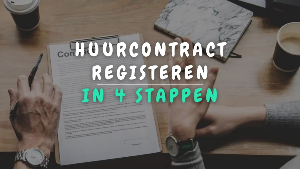 Banner Appartement - Huurcontract registreren in 4 stappen