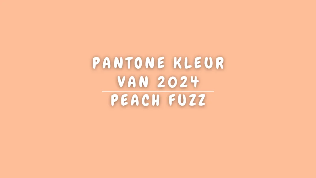 Banner Appartement - Pantone kleur van 2024 - Peach Fuzz