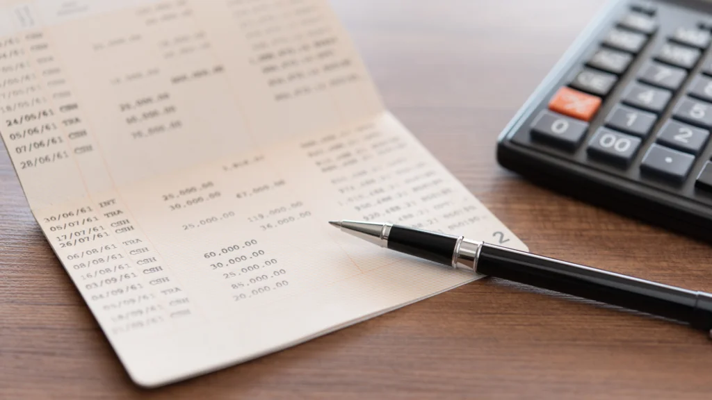 Vlaamse huurpremie_Schrift met cijfers en pen