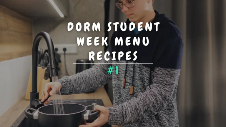 Banner Appartement - Dorm student week menu recipes 1