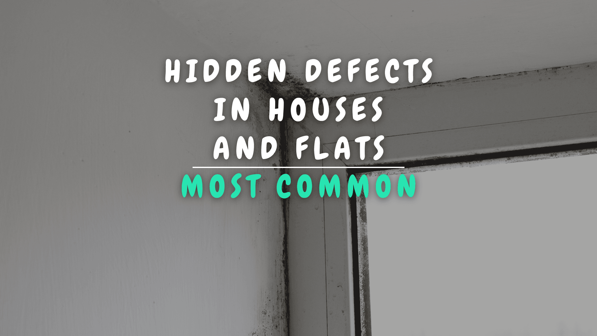 Hidden Defect Example Most common hidden defects house or apartment