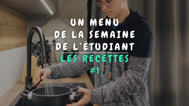 Banner Appartement - Un menu de la semaine de l’étudiant