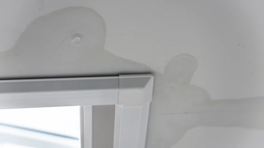 Huurwaarborg_Waterschade aan raam van woning
