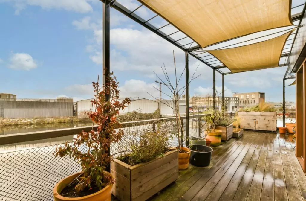 Houten dakterras